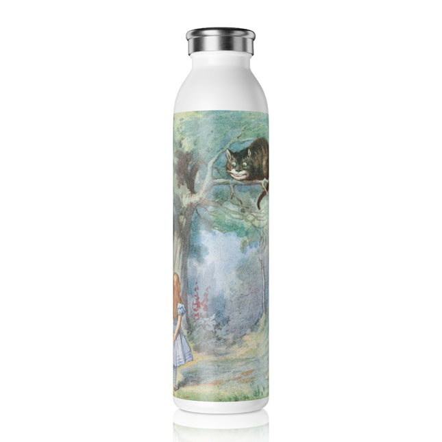 “I growl when I’m pleased, and wag my tail when I’m angry” by Sir John Tenniel Slim Water Bottle