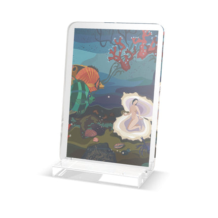 Ocean Pearl Siren Acrylic Plaque – Mystical Mermaid & Marine Enchantment