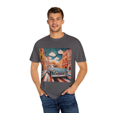 1960 Alfa Romeo Giulietta Unisex Garment-Dyed T-shirt