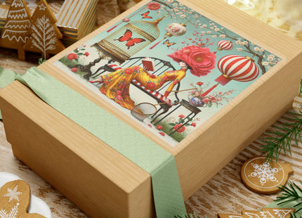 Reading In A Painted Garden Kiss-Cut Stickers (4 Sizes)