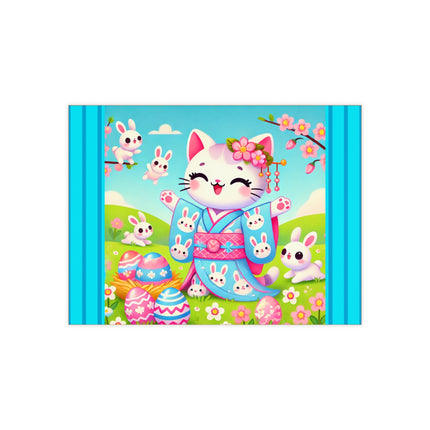 Springtime Kitten’s Easter Joy Ceramic Tile