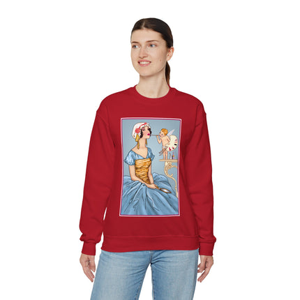 The Enchanting Painter: A Fairy's Artistic Touch Heavy Blend™ Crewneck Sweatshirt