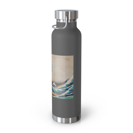 The Great Wave off Kanagawa by Katsushika Hokusai Copper Vacuum Insulated Bottle, 22oz
