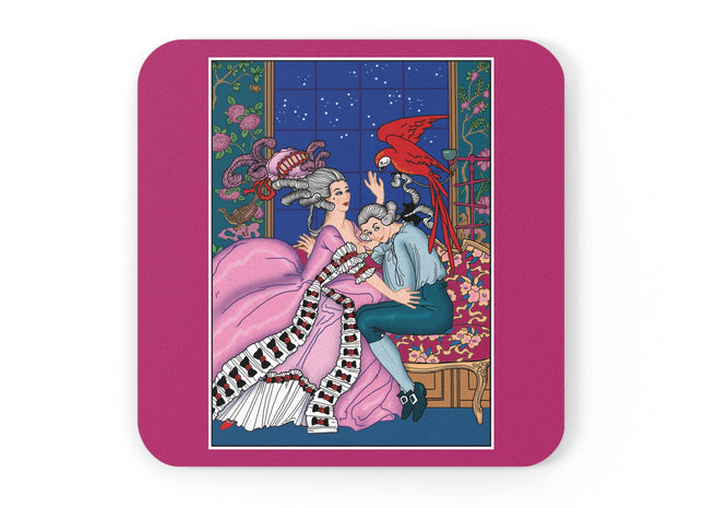The Jealous Parrot by George Barbier Cork Back Coaster