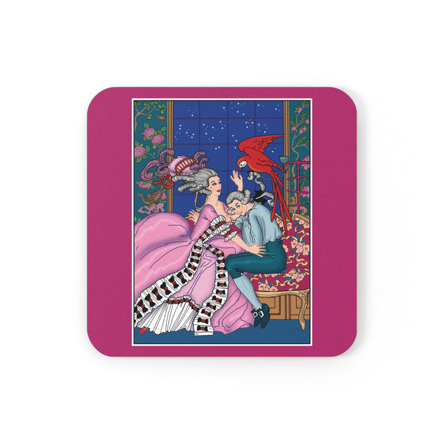 The Jealous Parrot by George Barbier Cork Back Coaster