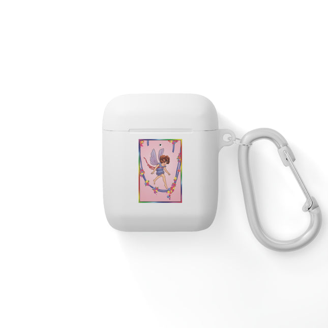A Playful Fairy Jumps Rope AirPods Case