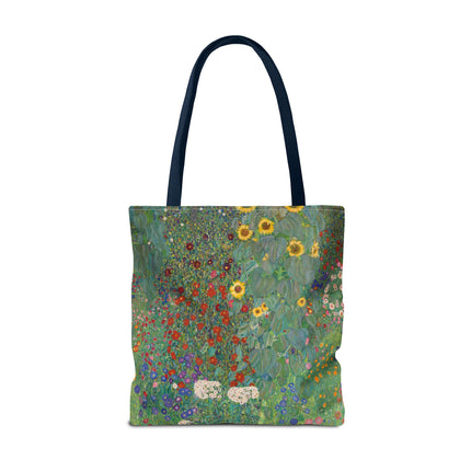 Farm Garden with Sunflowers by Gustav Klimt Tote Bag (AOP)