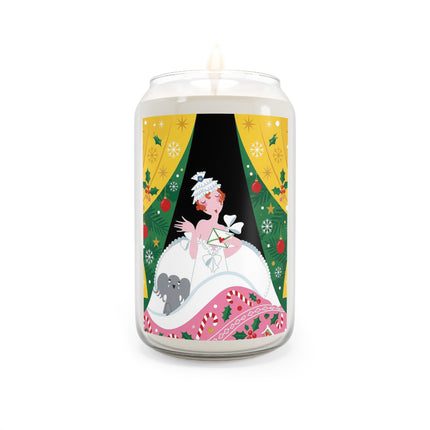 💌🎄 The Christmas Letter Of Holly House Scented Soy Candle – Whimsical Art Deco Holiday Charm