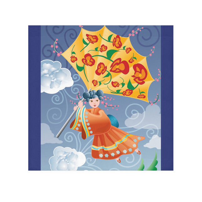 Flight of Blossoms Face Towel