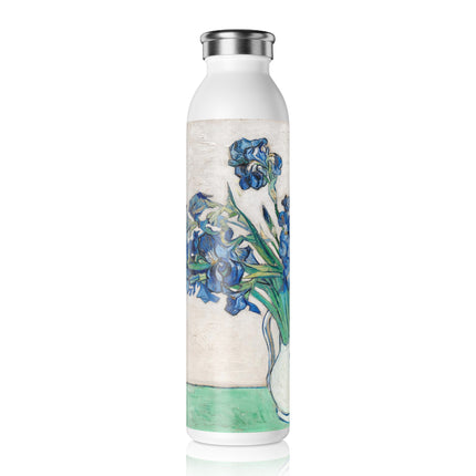 Irises by Vincent Van Gogh Slim Water Bottle