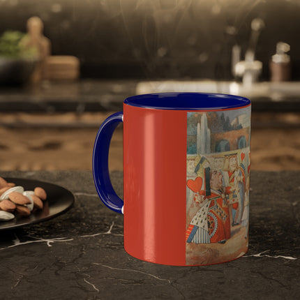 Off with her head! Off with— by Sir John Tenniel Colorful Mugs, 11oz