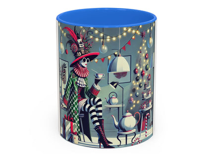Whimsical Christmas Tea Party Colorful Mugs (11oz, 15oz)
