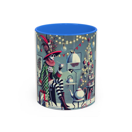 Whimsical Christmas Tea Party Colorful Mugs (11oz, 15oz)