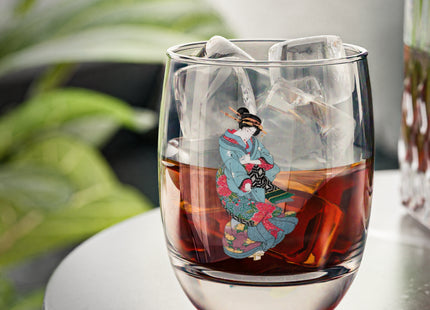 Beauties in a Spring Storm by Keisai Eisen Whiskey Glass