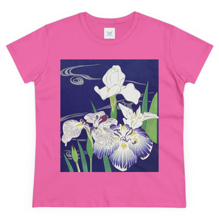Irises by Kogyo Tsukioka Women's Midweight Cotton Tee