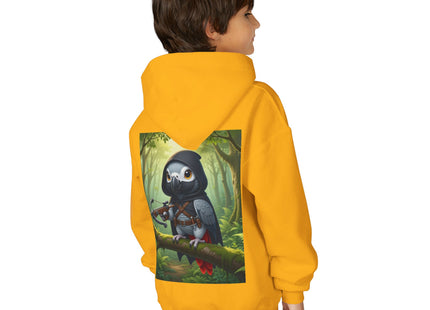 The African Grey Sentinel Youth Heavy Blend Hooded Sweatshirt