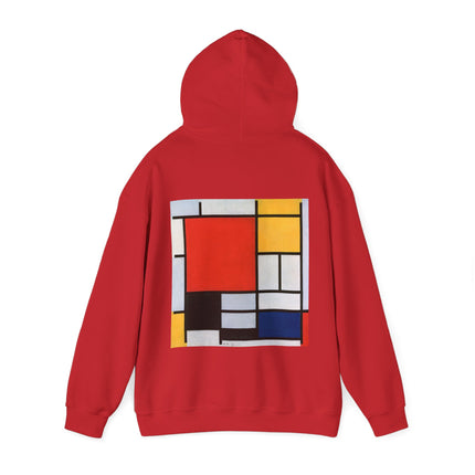 Composition with Red, Yellow, Blue, and Black by Piet Mondrian Heavy Blend™ Hooded Sweatshirt