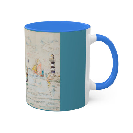 Groix by Paul Signac Colorful Mugs, 11oz