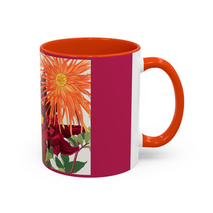 Dahlia Flower by Tanigami Kônan Colorful Mugs (11oz, 15oz)