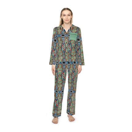 Arabian Ornament by Elizabeth A. Nedwill Women’s Satin Pajamas