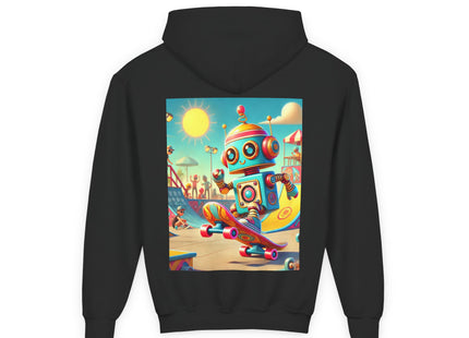 Skate Park Robot Youth Heavy Blend Hooded Sweatshirt