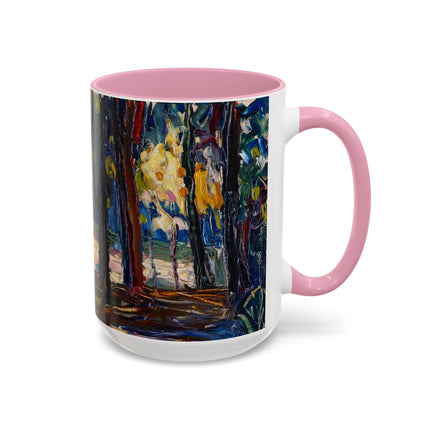 In the Park of St. Cloud by Wassily Kandinsky Colorful Mugs (11oz, 15oz)