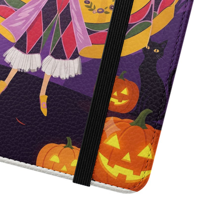 🎭🌹 The Harlequin Rose Masquerade Flip Case – Theatrical Halloween Romance