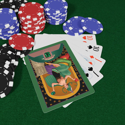 May & Emerald (from the Gem Series) by Sofia Chiostri Playing Cards
