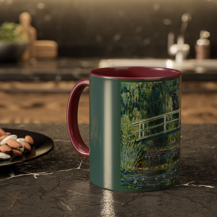 Water Lilies and Japanese Bridge by Claude Monet Colorful Mugs (11oz, 15oz)