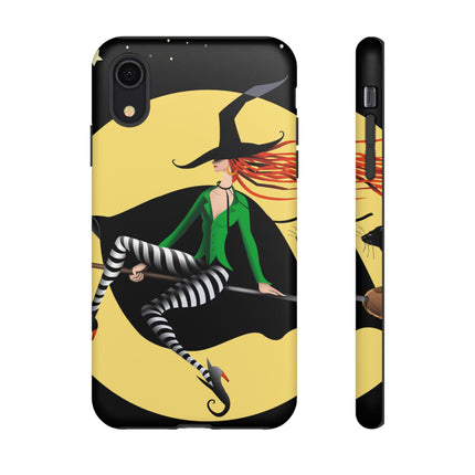 A Witch’s Moonlit Flight Phone Cases