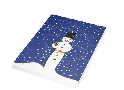 Snowman in Falling Snow Postcard Bundles (envelopes included)