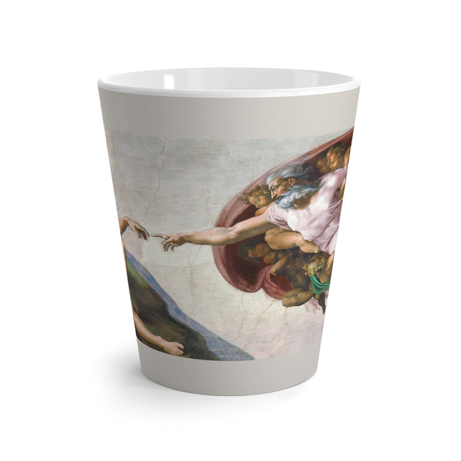 The Creation of Adam by Michelangelo Buonarroti Latte Mug