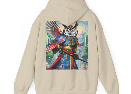 Cyberpunk Samurai Owl – Heavy Blend™ Hooded Sweatshirt