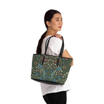 Blackthorn by William Morris PU Leather Shoulder Bag