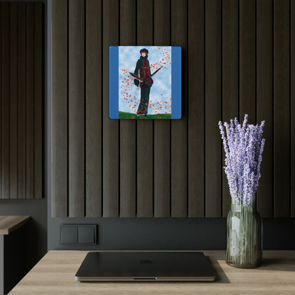 Elegance in Autumn Acrylic Wall Clock