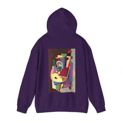 The Piano Lesson by Georges Valmier Heavy Blend™ Hooded Sweatshirt