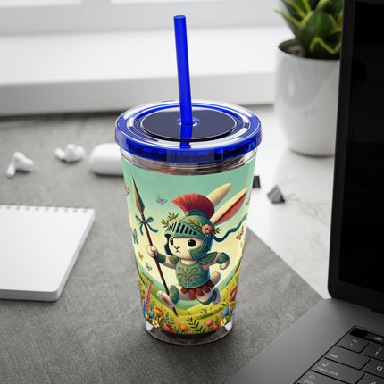 Rabbit Gladiator Sunsplash Tumbler with Straw, 16oz
