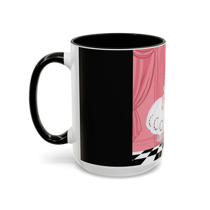 The Ladies Behind The Velvet Curtain Colorful Mugs – Art Deco Theatrical Elegance