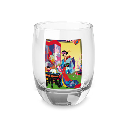 A Timeless Journey by Umberto Brunelleschi Whiskey Glass