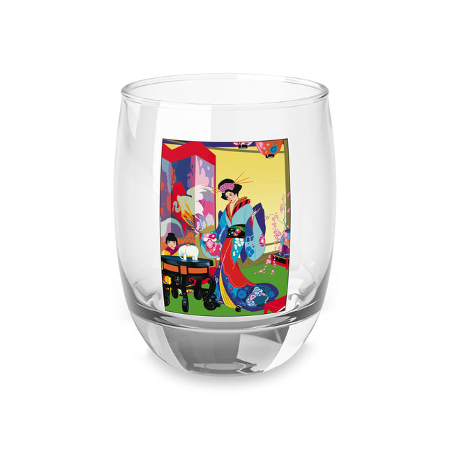 A Timeless Journey by Umberto Brunelleschi Whiskey Glass