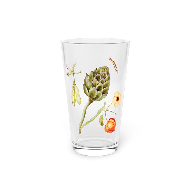 Artichoke, Broad Beans, and Lantern Plant Glass, 16oz