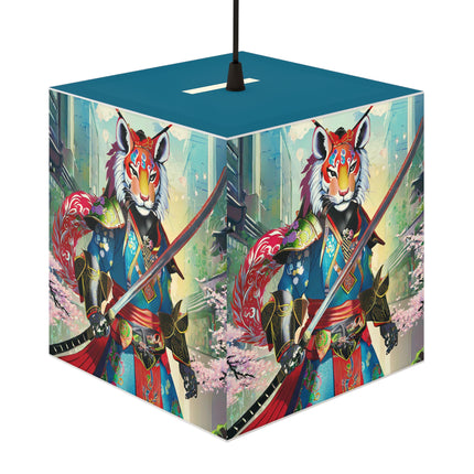 Cyberpunk Samurai Light Cube Lamp