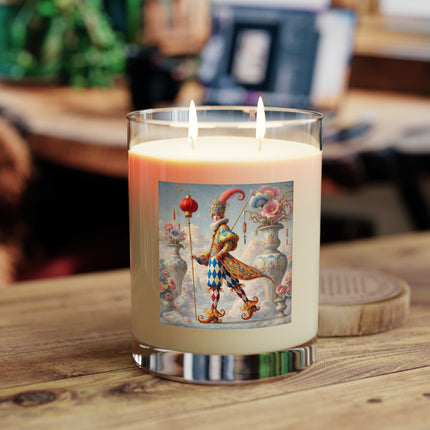 The Ornamental Jester Scented Candle - Full Glass, 11oz