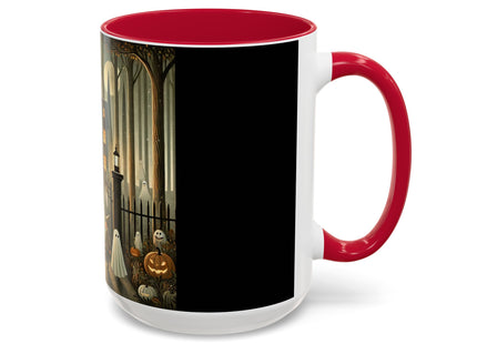 Ghostly Welcome – A Halloween Night Colorful Mugs (11oz, 15oz)
