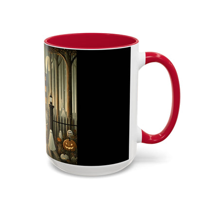 Ghostly Welcome – A Halloween Night Colorful Mugs (11oz, 15oz)