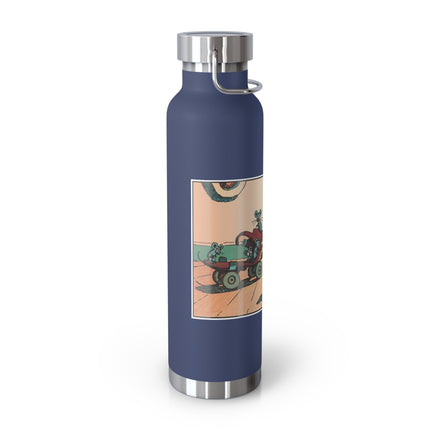 Mischievous Mice on Wheels Copper Vacuum Insulated Bottle, 22 oz