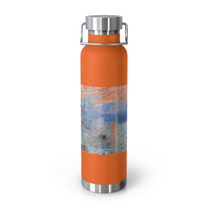 Sunrise by Claude Monet Copper Vacuum Insulated Bottle, 22oz