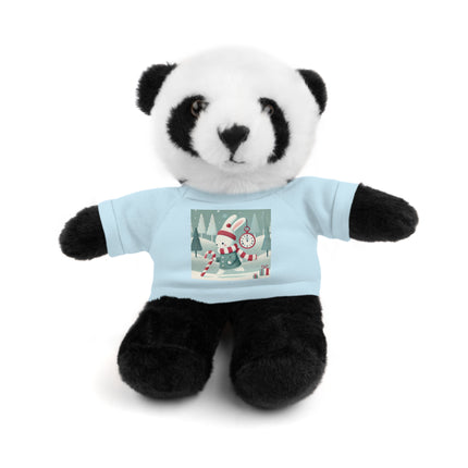 Candy Cane Timekeeper Bunny Stuffed Animals with Tee