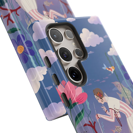 🐠🌸 The Enchanted Aquarium Garden Phone Case – Art Deco Underwater Fantasy