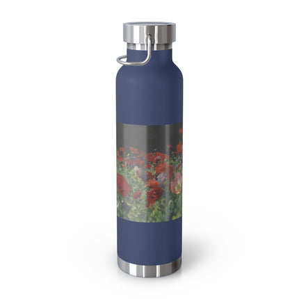 Poppies (A Study of Poppies for Carnation, Lily, Lily, Rose) by John Singer Sargent Copper Vacuum Insulated Bottle, 22oz